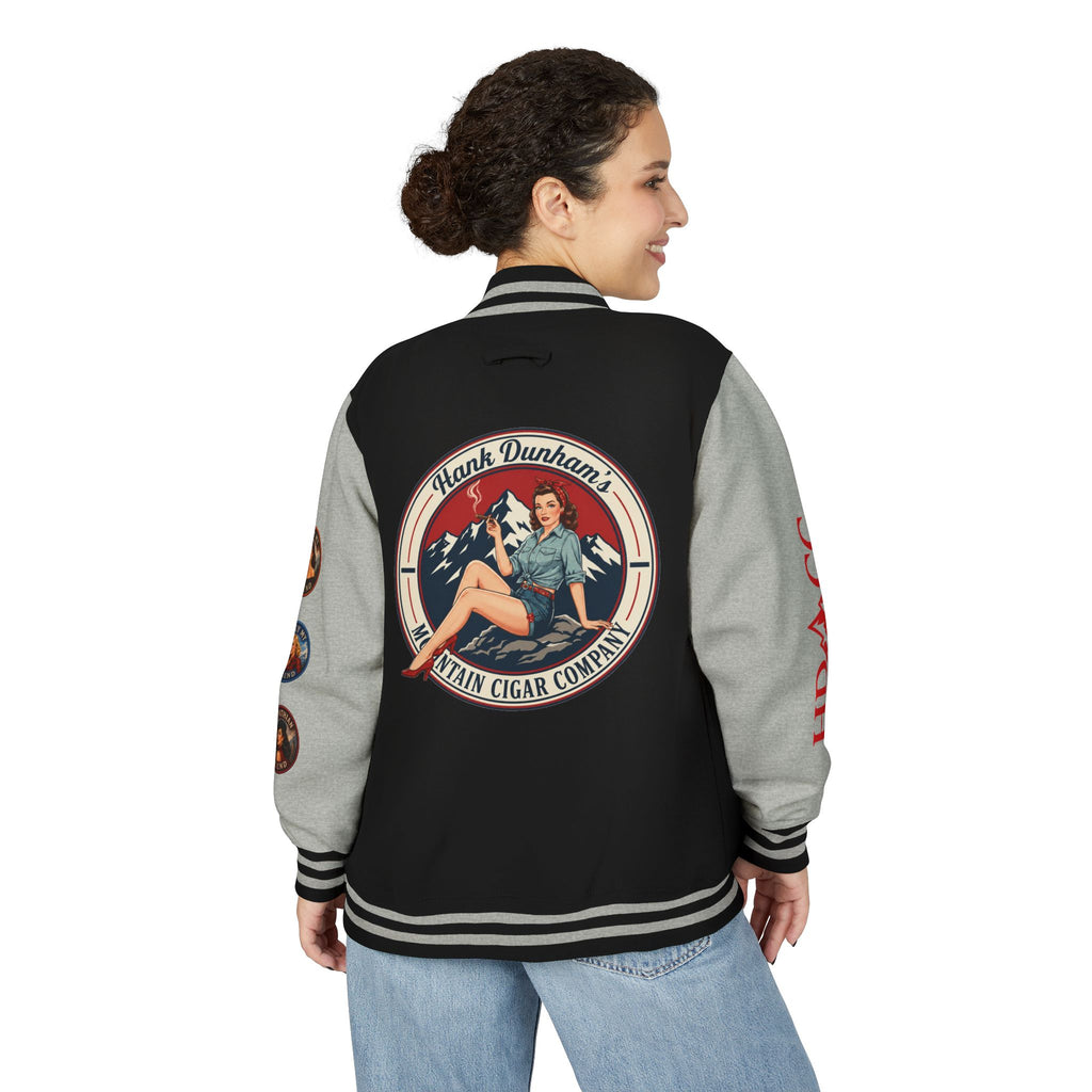 Letterman Jacket — Vintage Pinup 'Hank Dunham's Main Cigar Company' Logo