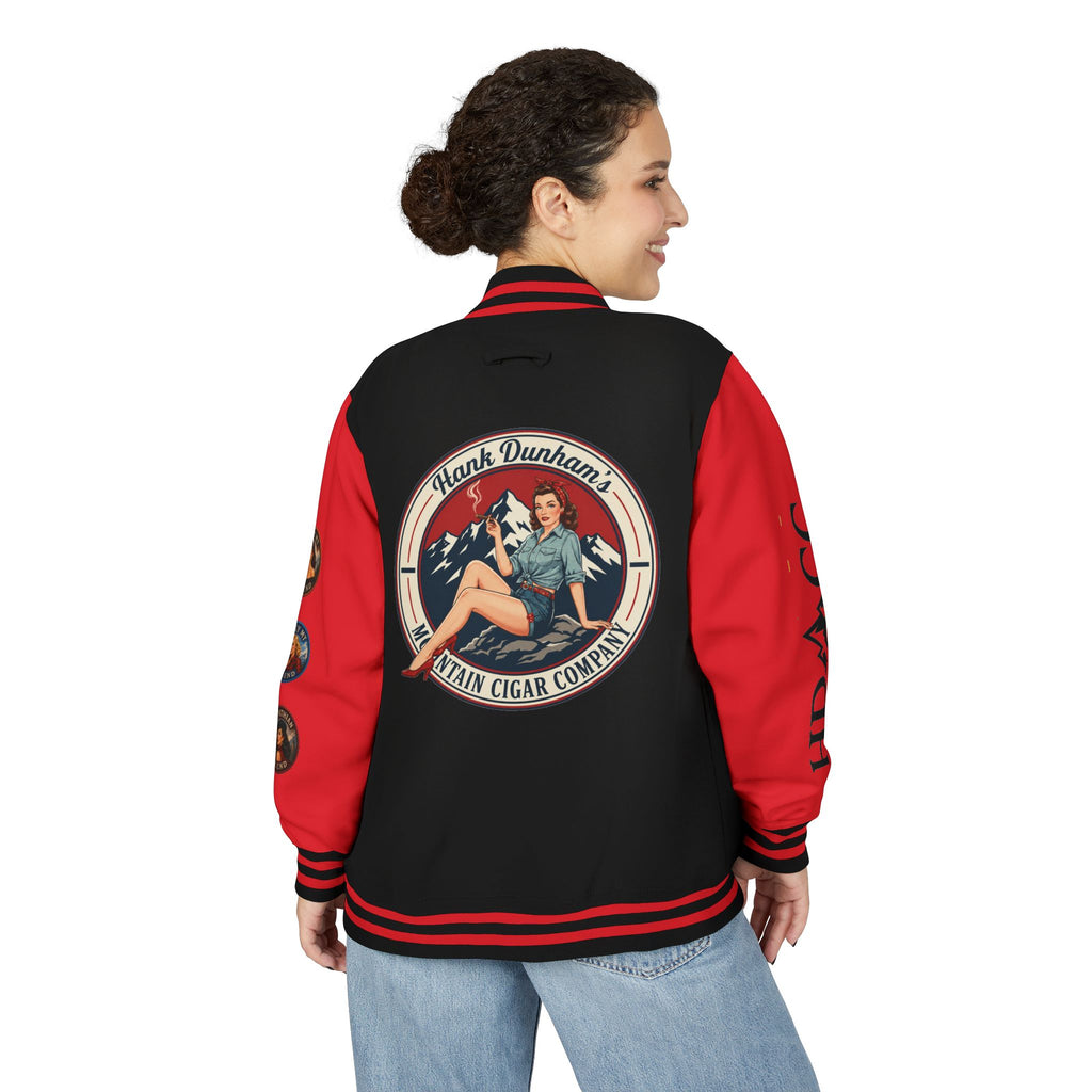 Letterman Jacket — Vintage Pinup 'Hank Dunham's Main Cigar Company' Logo