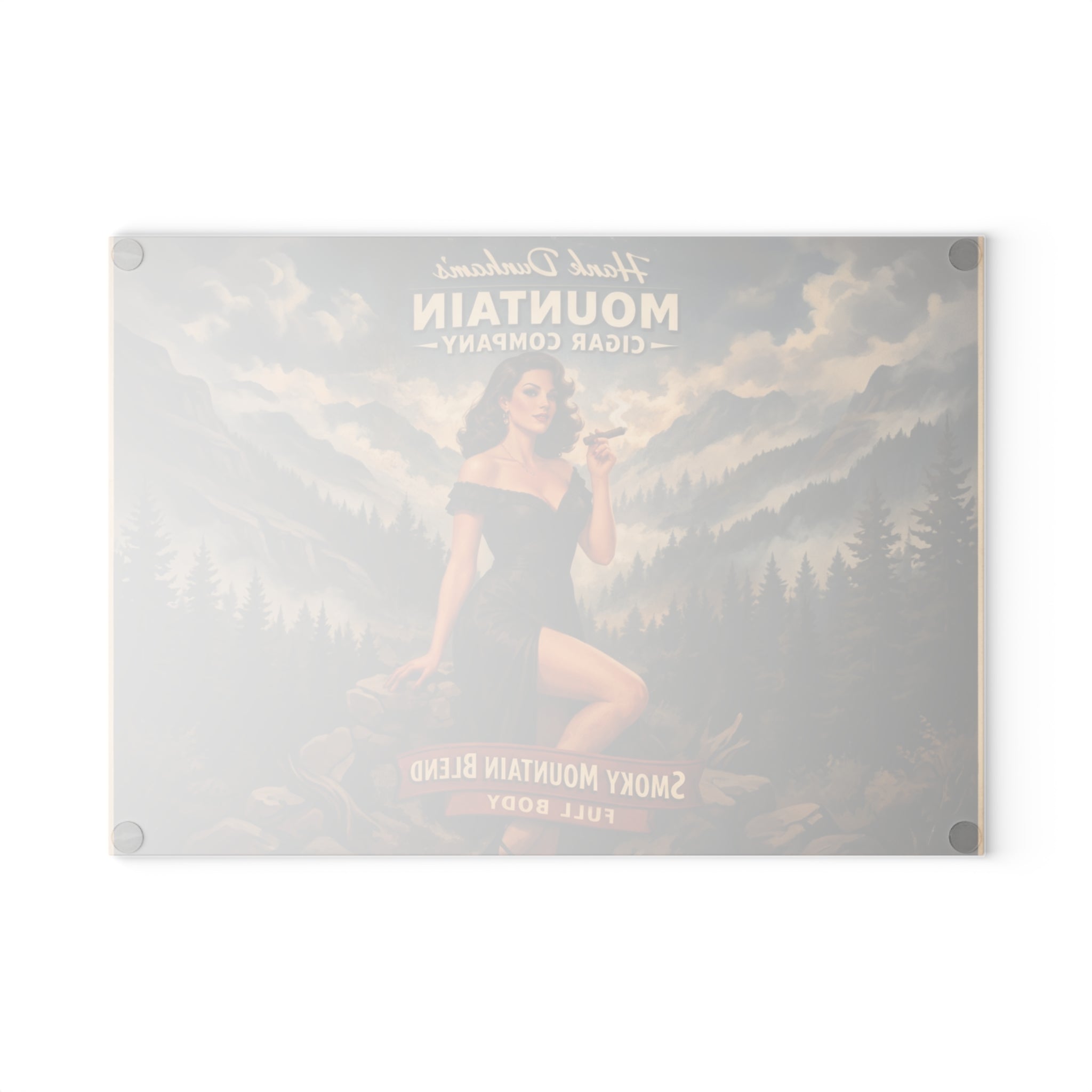 Smoky MT Cigar Glass Cutting board